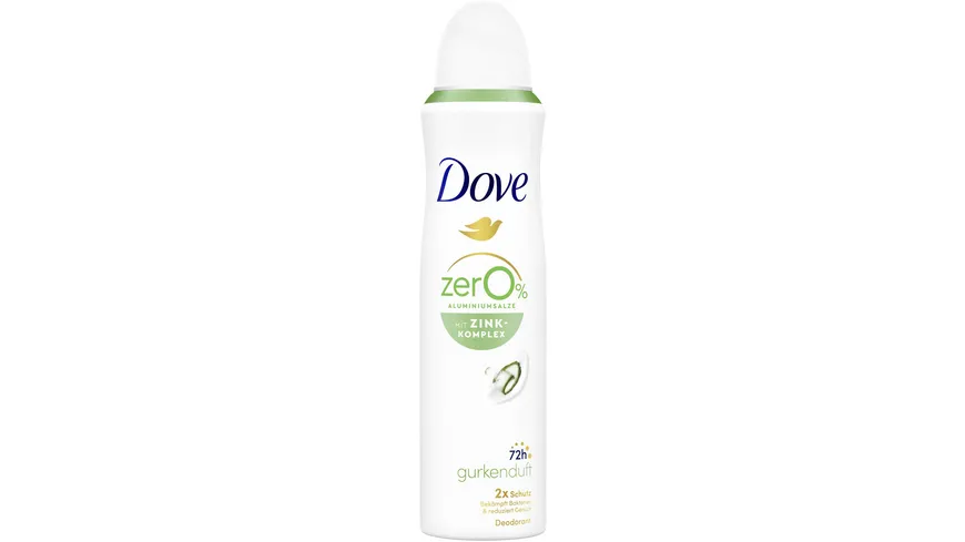 Dove Deodorant-Spray mit Zink-Komplex Gurkenduft 0% Aluminiumsalze 150 ml