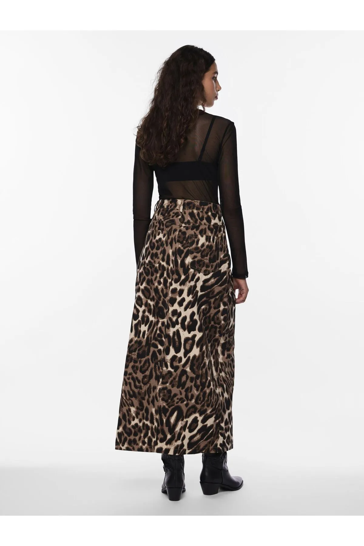 PIECES  Rock - Mehrfarbig - Midi