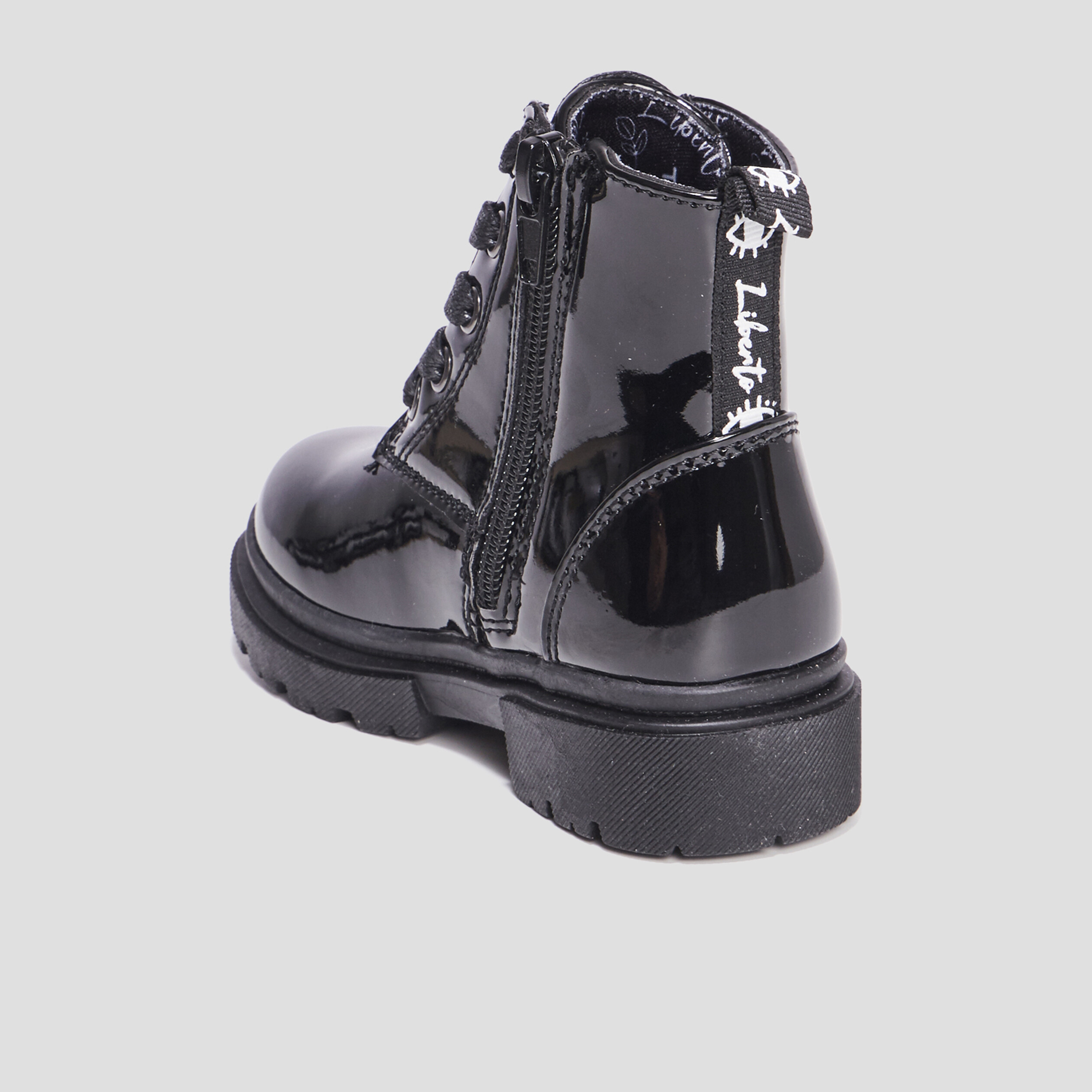 Bottines crantées zippées Liberto noir fille | La Halle