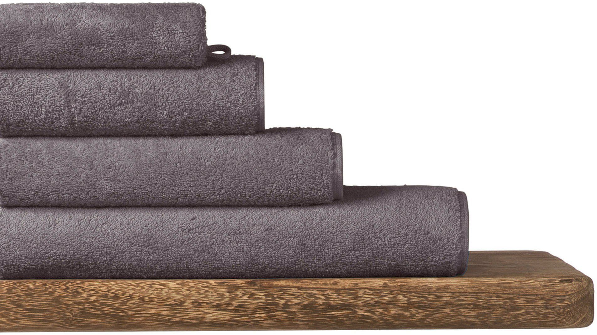 Schiesser Duschtücher Schiesser Frottier-Set Milano, 2-teilig, Frottier (2-St), mit Webbordüre, MADE IN GREEN by OEKO-TEX®-zertifiziert