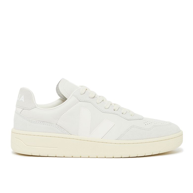 Veja V-90 Leather gravel white