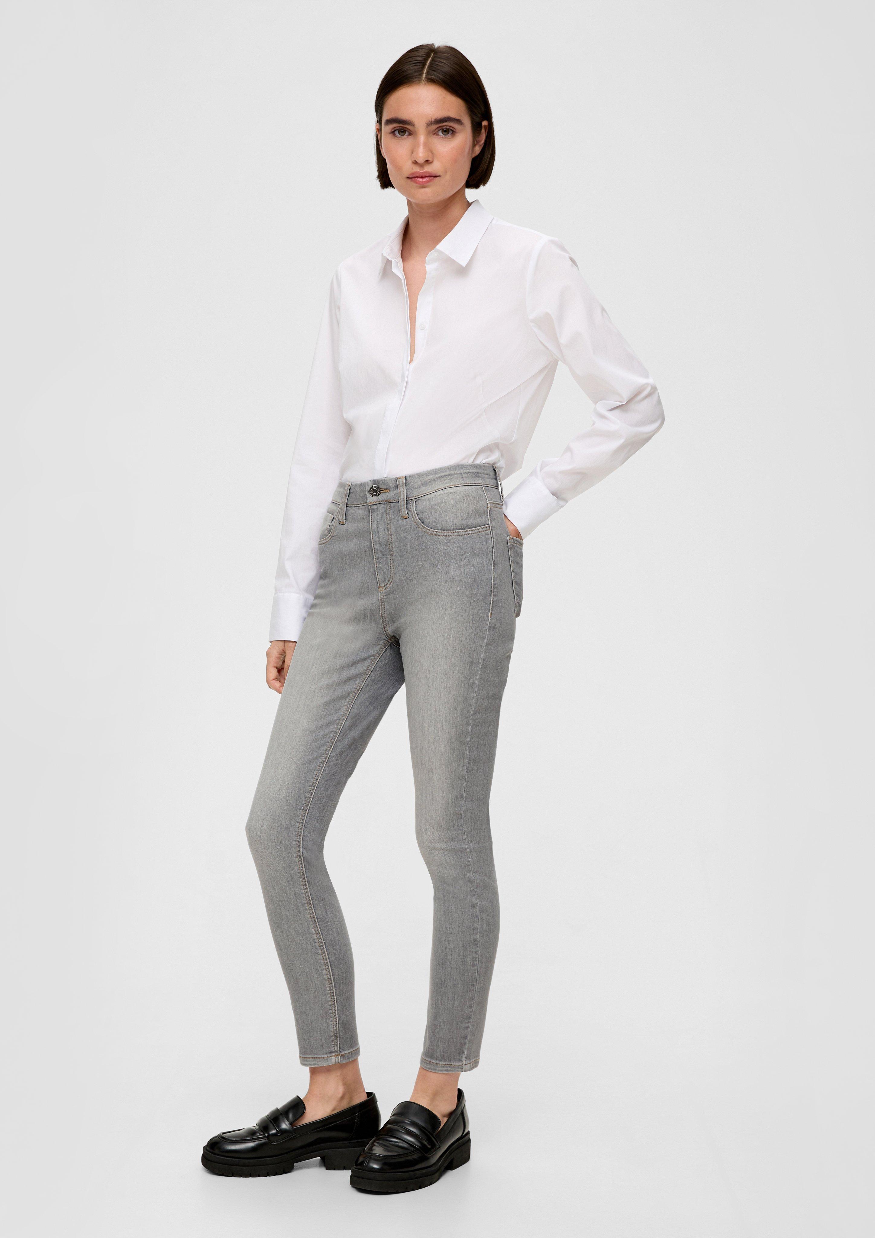 Cropped-Jeans Izabell / Slim Fit / High Rise / Slim Leg    2132216-94Z8