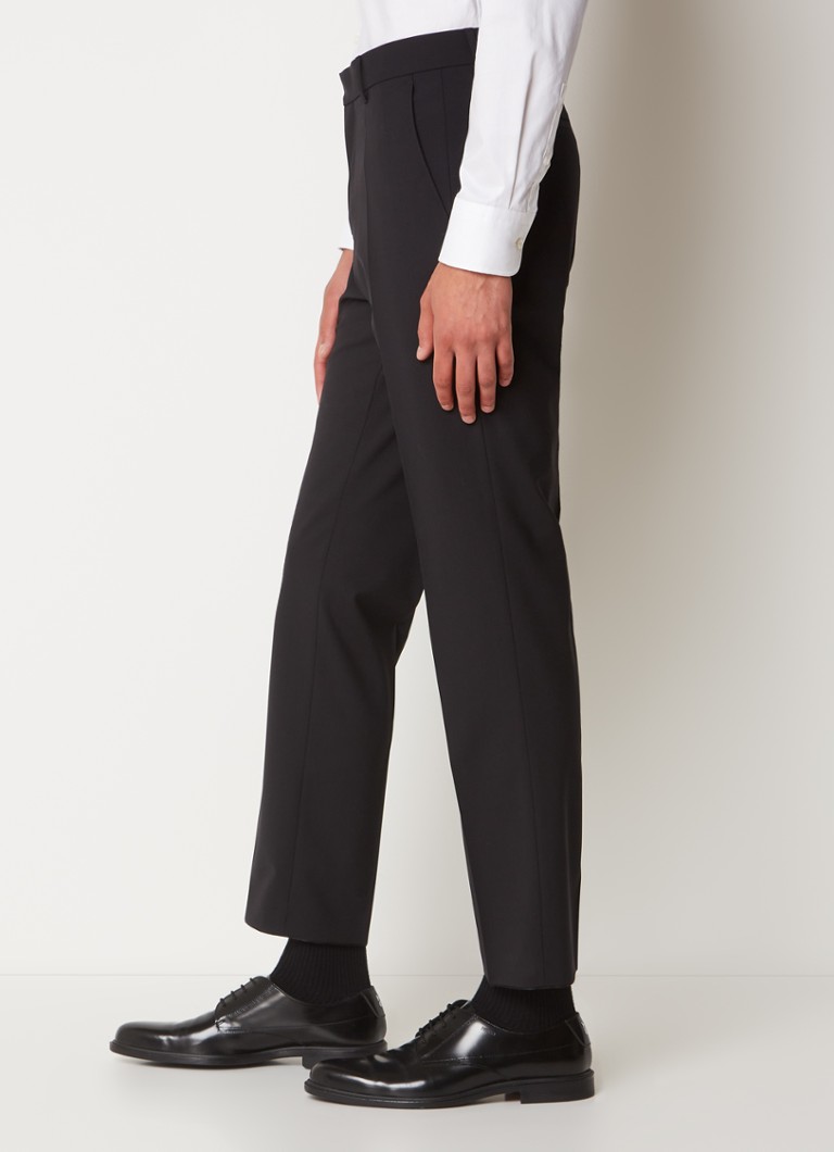 Nohavice HUGO BOSS Genius slim fit z panenskej vlny s bočnými vreckami