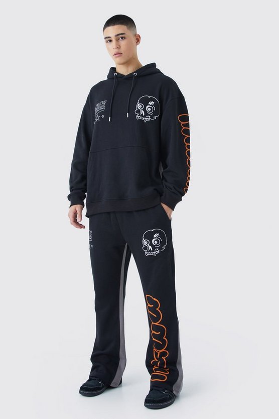 Oversize Trainingsanzug mit Print