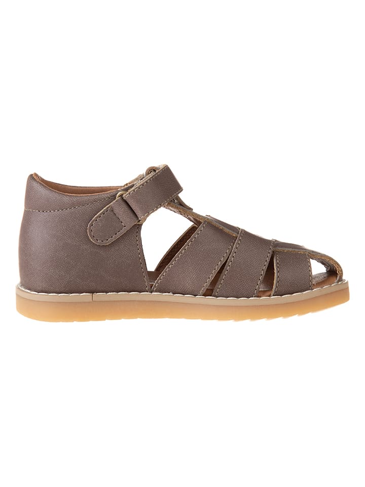 kmins Leder-Halbsandalen in Braun günstig kaufen