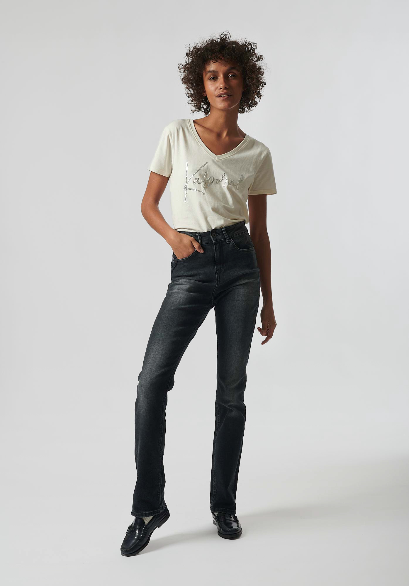 SIBEL  Jean demi-slim femme