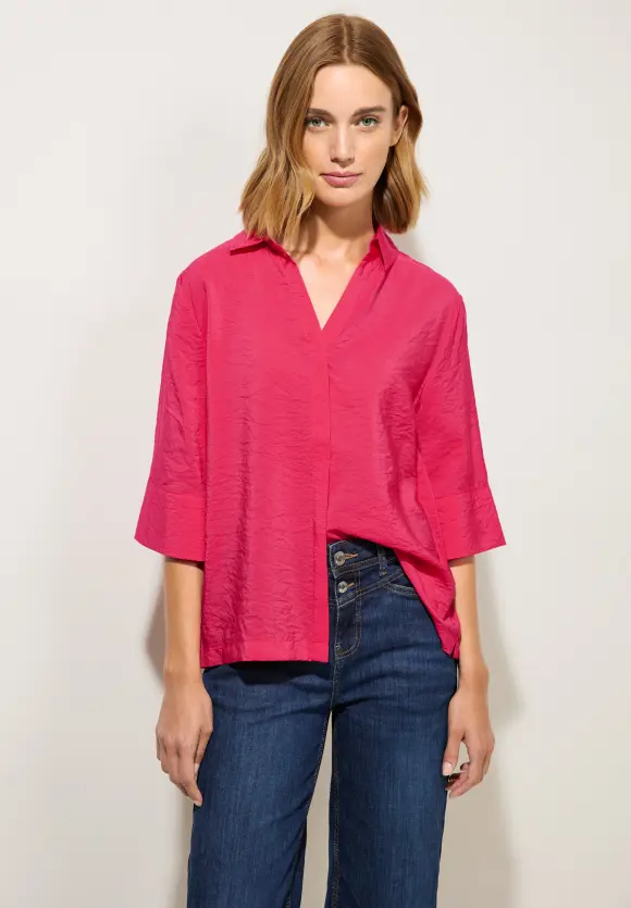 Street One Hemdkragenbluse mit Struktur