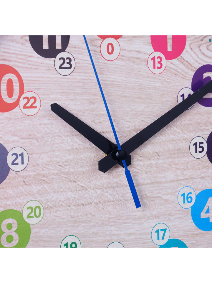 relaxdays Kinder-Wanduhr in Weiß - Ø 30 cm günstig kaufen onesize