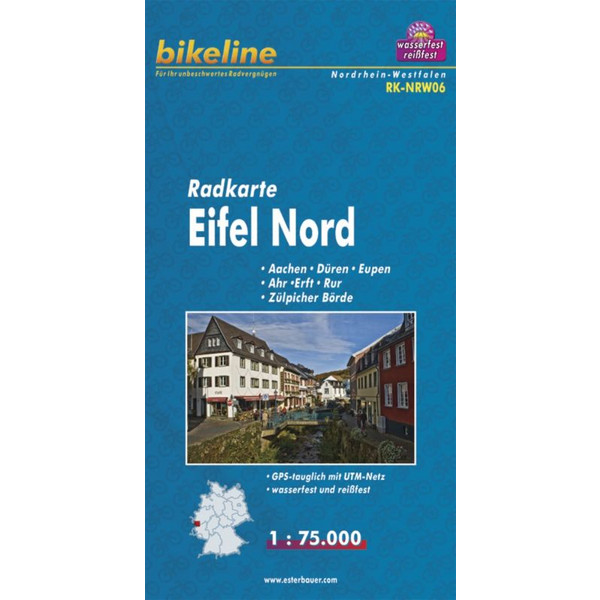 BIKELINE RK EIFEL NORD, AACHEN, KÖLN - Fahrradkarte