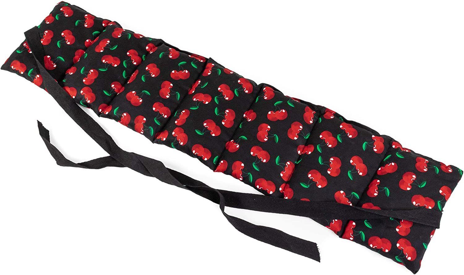 Giraffenland Kirschkernkissen Kirschkernkissen 7-Kammer mit Band zum Umbinden. Wärmekissen, Körnerkissen - 65x15cm mit Kirschkerne, Als Wärmekissen für die Mikrowelle oder den Backofen. Als Kältekissen für den Kühlschrank oder die Gefriertruhe.