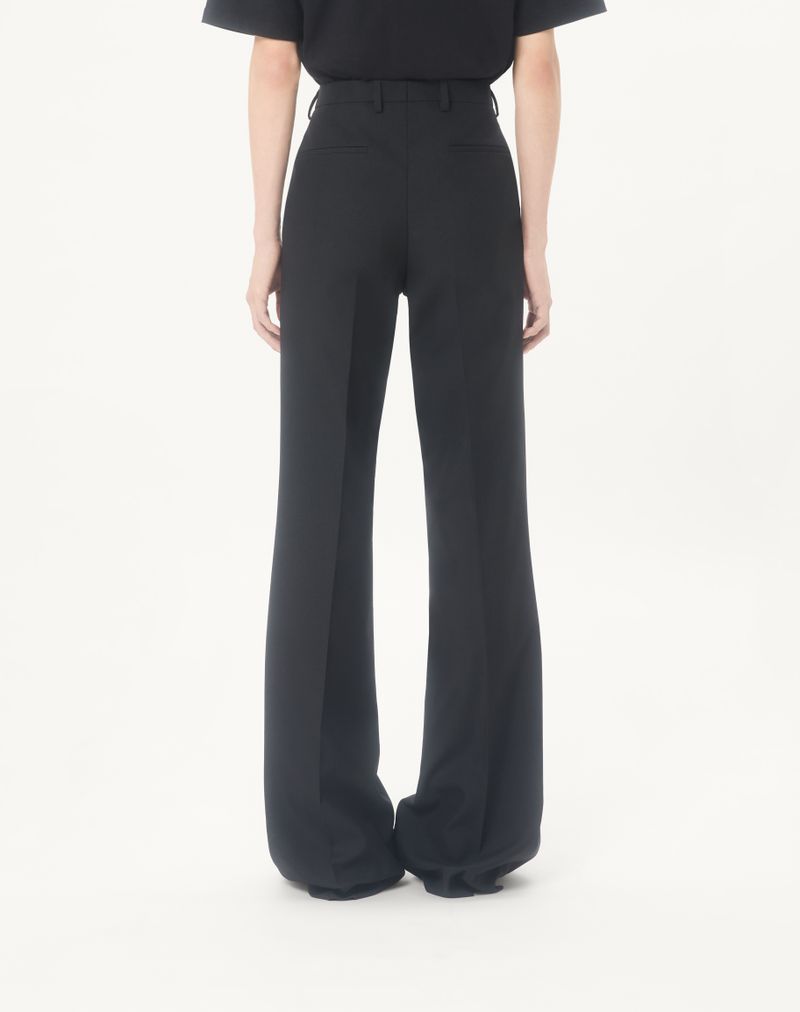 Valentino nylon gabardine broek met strijkplooi