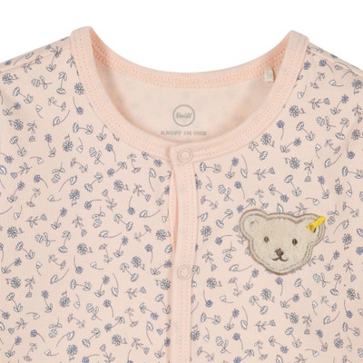 Strampler langarm, rosa für Mädchen