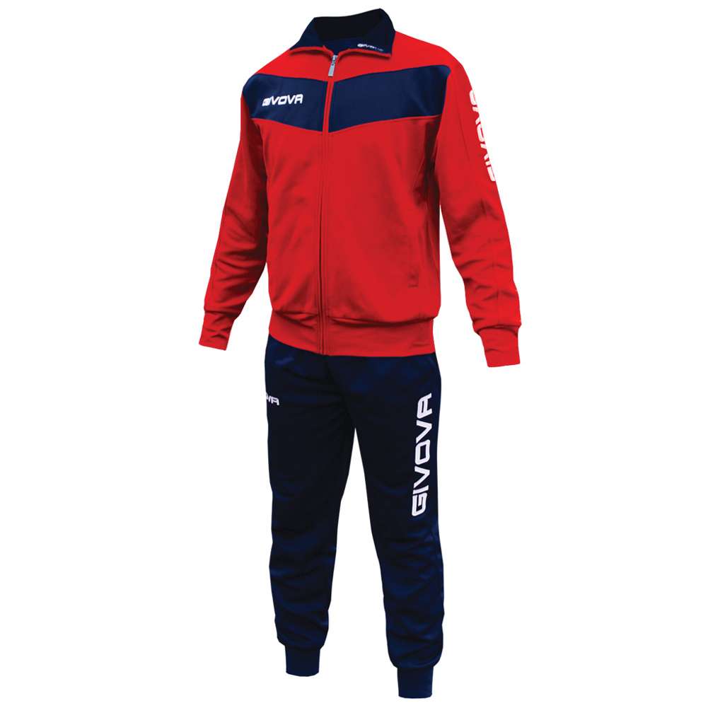 Givova Tuta Visa Trainingsanzug rot/navy