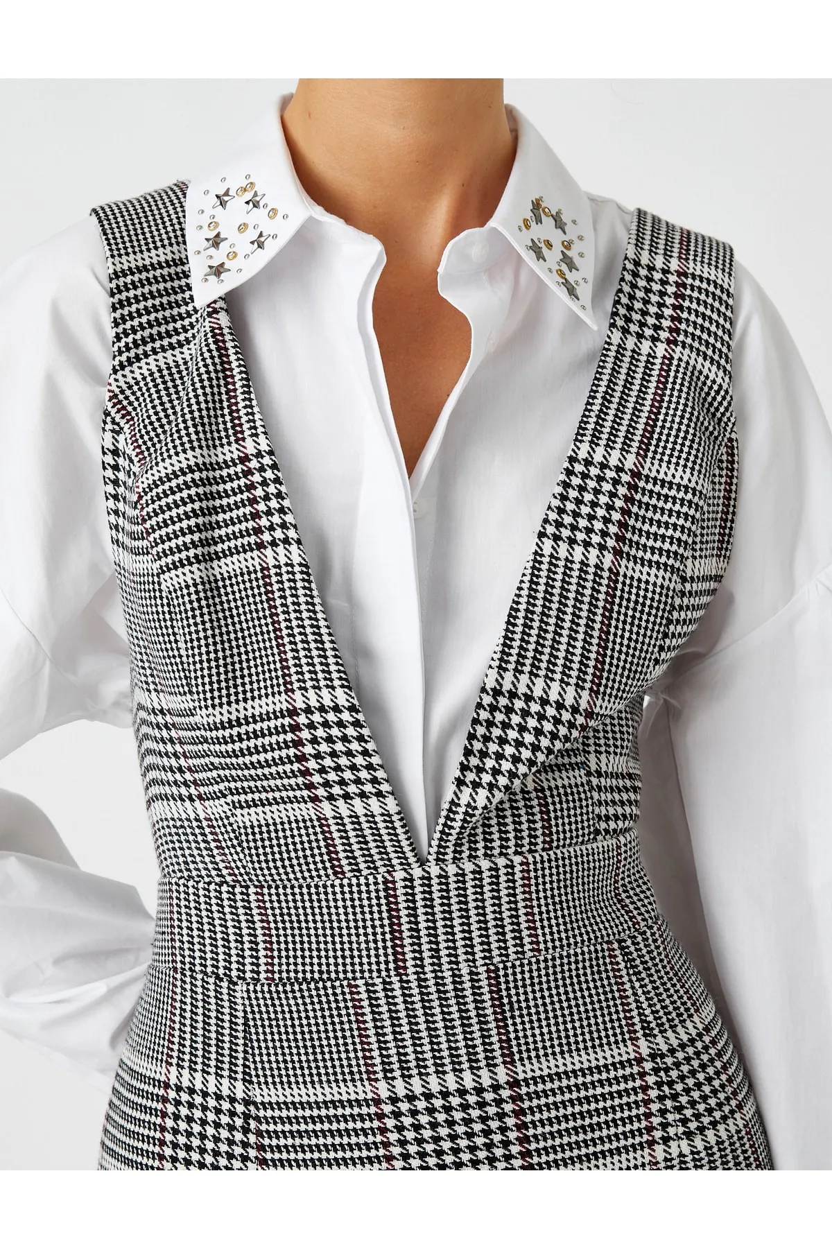 Koton  Kariertes Salopet-Kleid