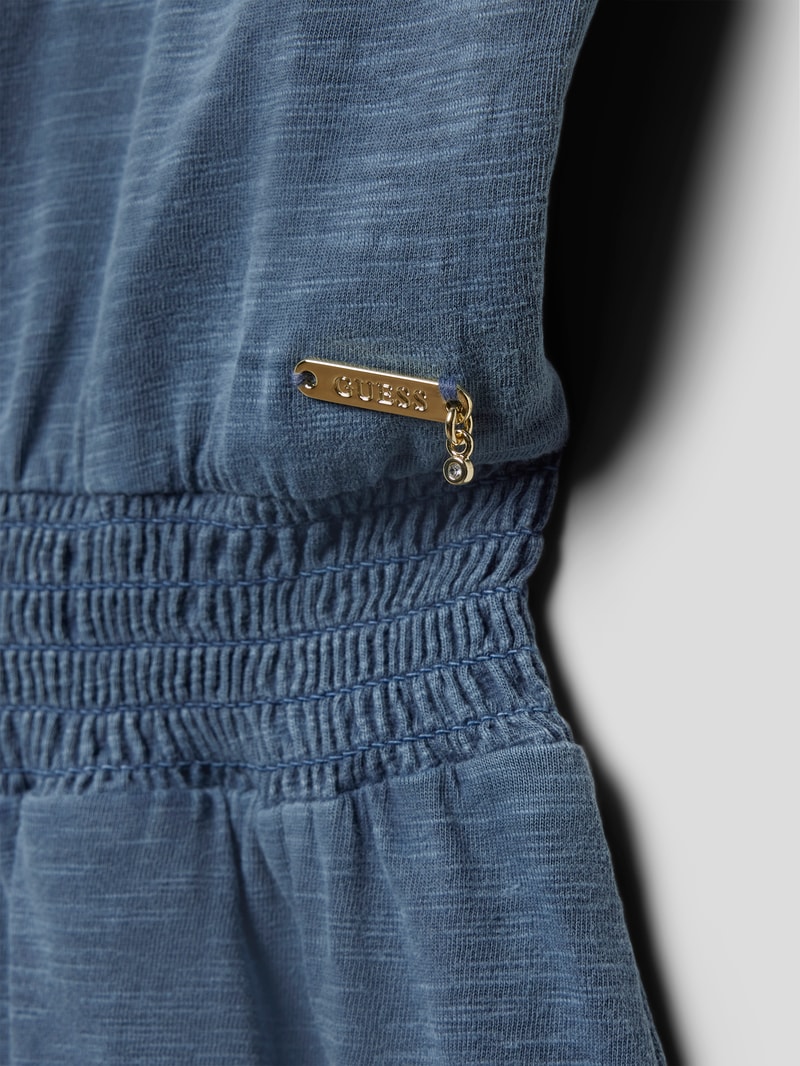 Playsuit mit Lochstickereien Modell 'SANGALO' in marineblau