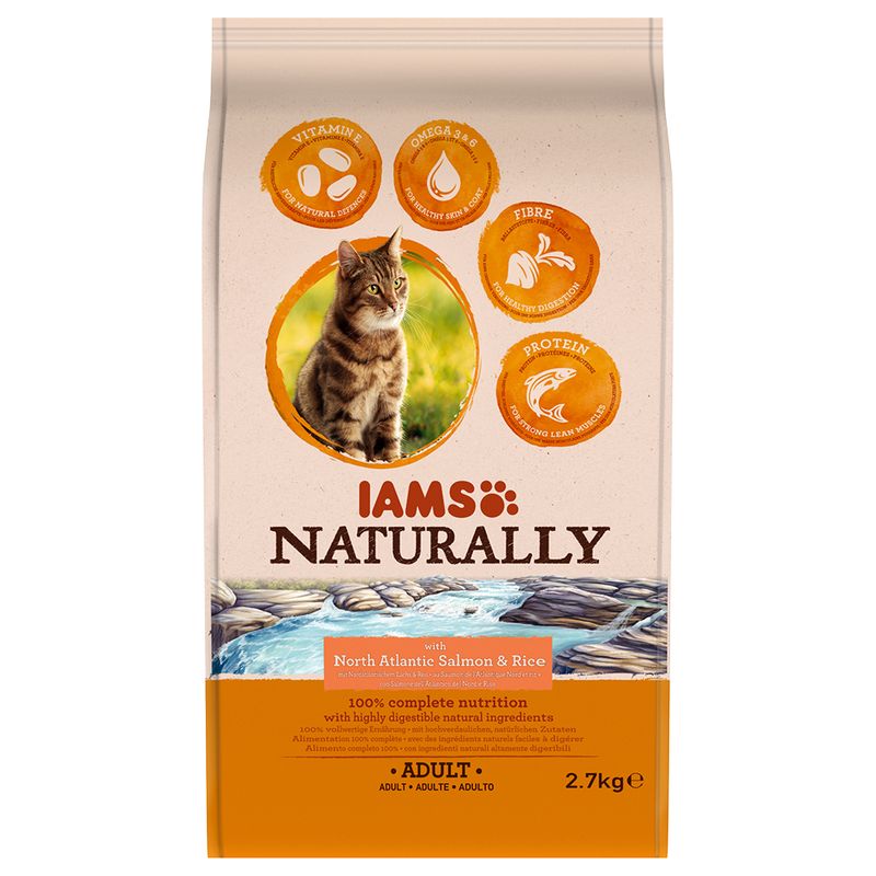 IAMS Naturally Cat Adult Salmon zu TOP-Preisen