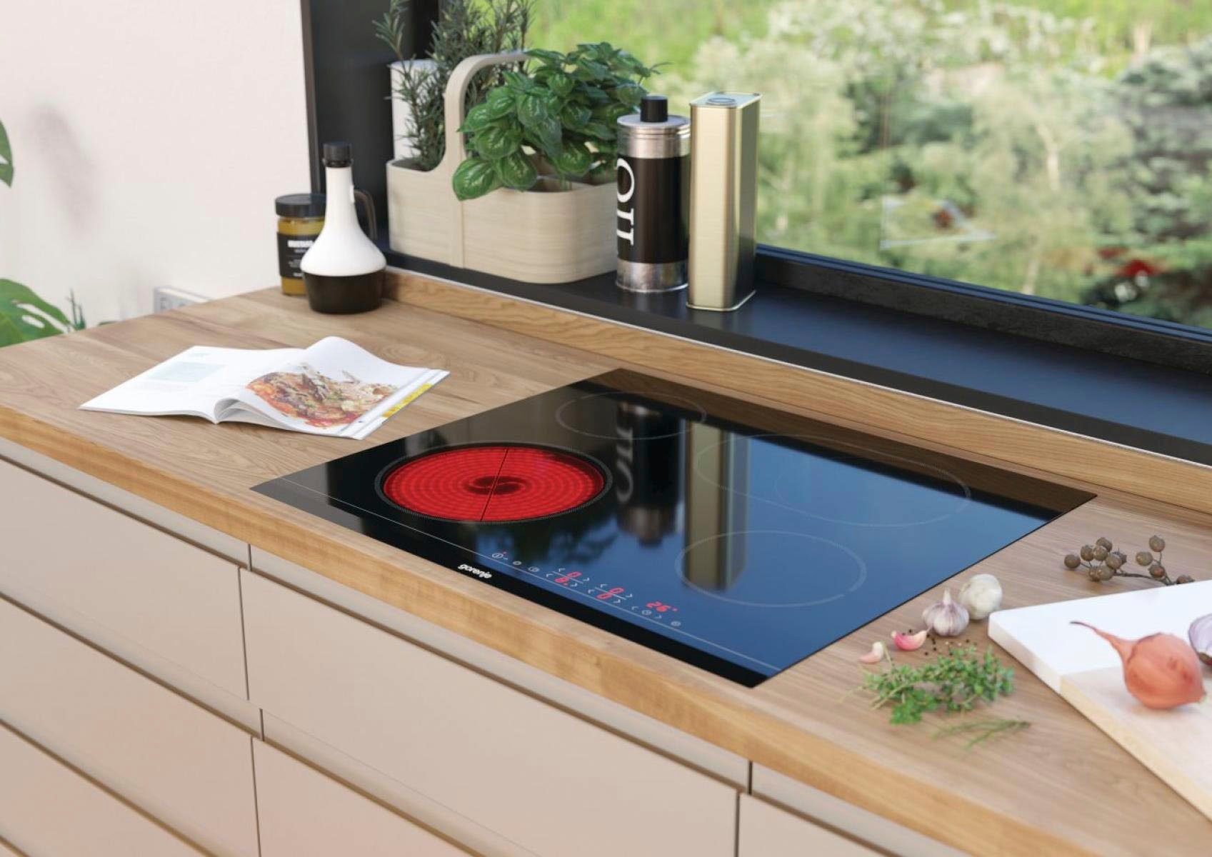 GORENJE Backofen-Set Black Pacific Basic Set, mit 1-fach-Teleskopauszug, Aqua Clean, ExtraSteam