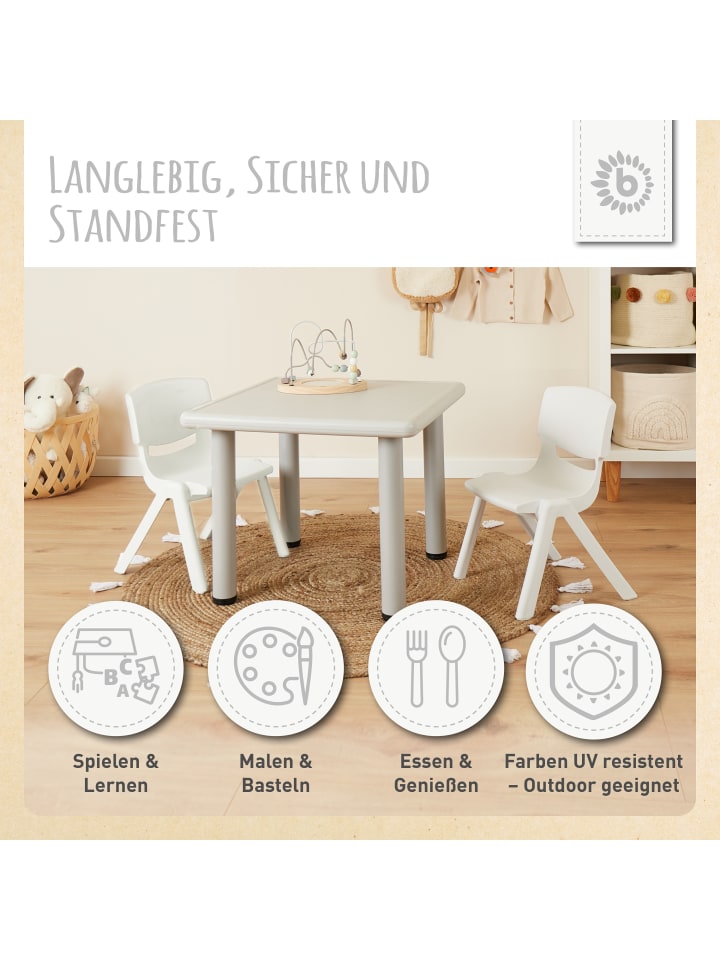 Bieco Spielwaren Kinderstuhl bis 80 kg belastbar in Weiß günstig kaufen onesize