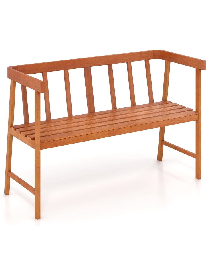 COSTWAY Gartenbank 2 Sitzer in Beige günstig kaufen 110 cm