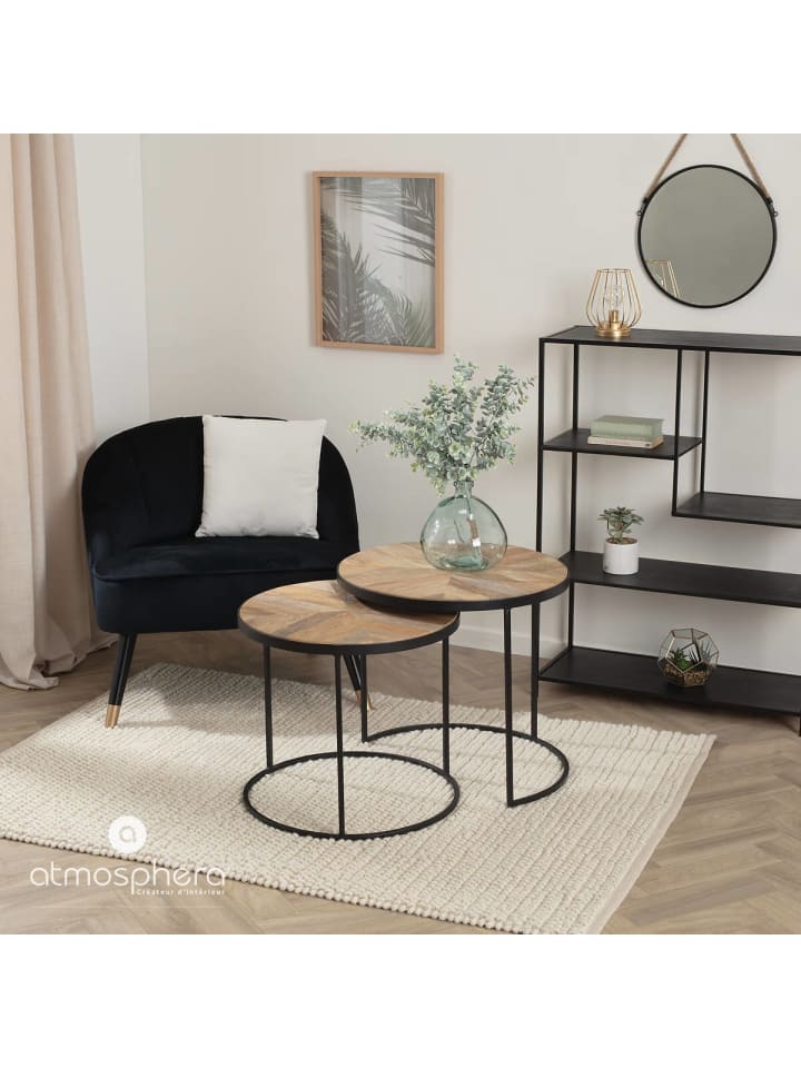 Atmosphera Créateur d'intérieur Kaffeetische-Set in braun günstig kaufen onesize