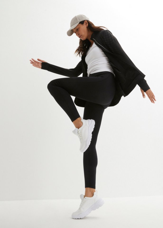 Thermo-Longjacke mit reflektierendem Druck