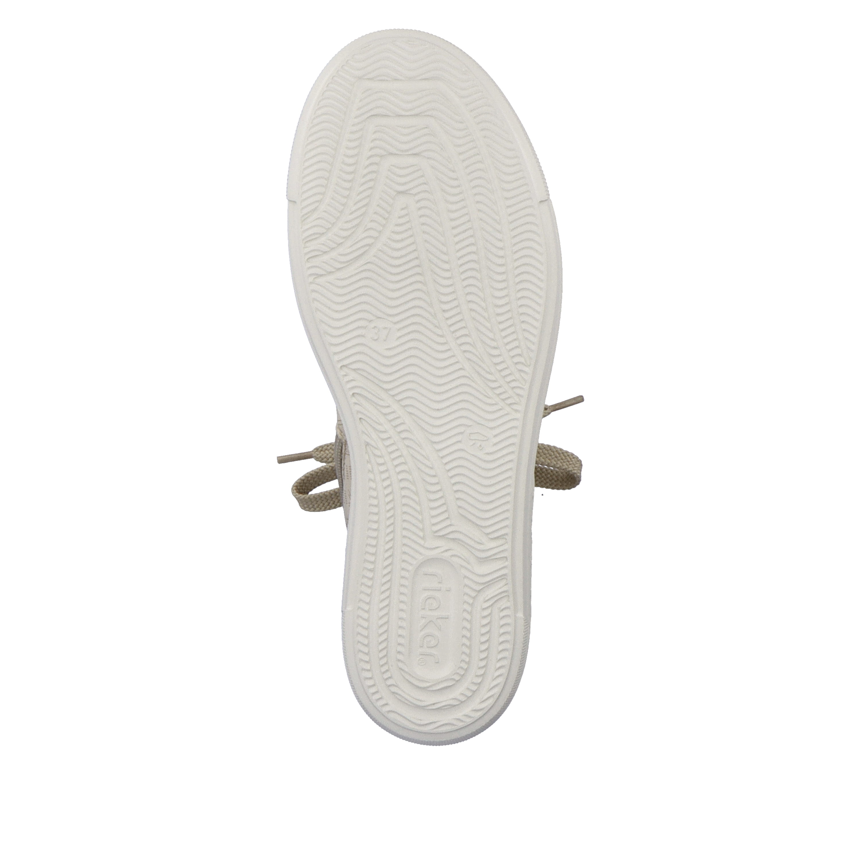 Rieker Damen Sneaker High cremebeige-khakigrün