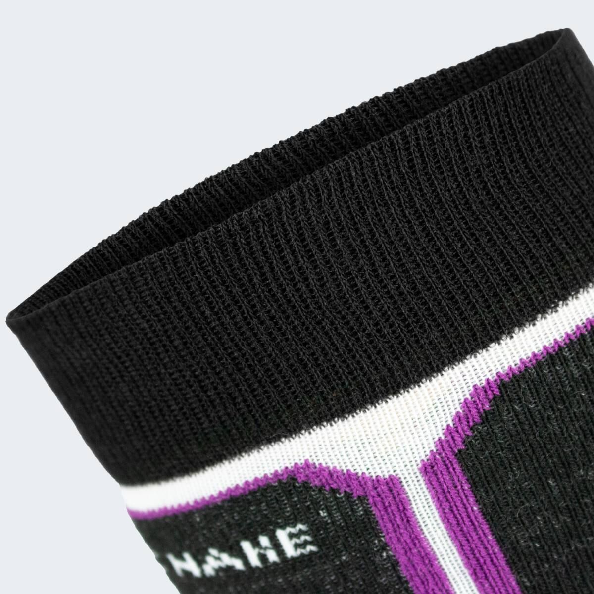 Black Snake High Protection Purple Skisocken