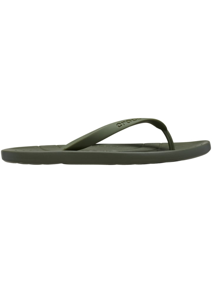 Crocs Freizeitschuhe Crocs Classic Flip in dunkelgrün günstig kaufen