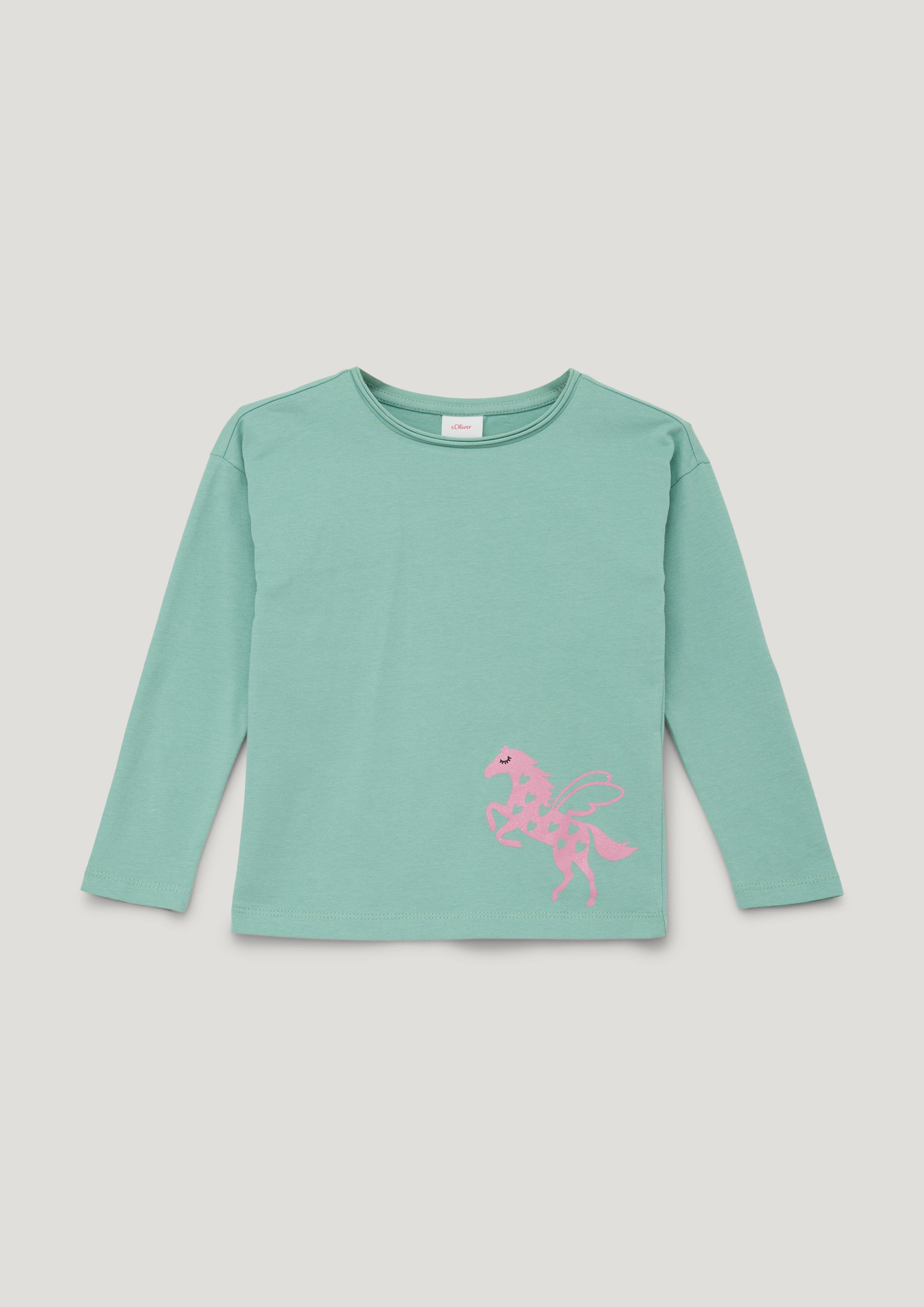 Longsleeve mit Glitzer-Print  2133804-7225
