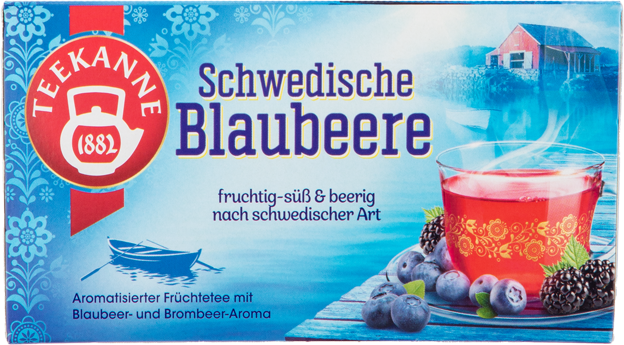 Teekanne Schwedische Blaubeere