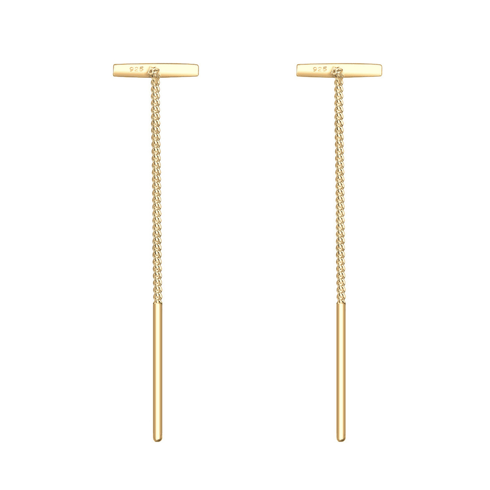 Elli Elli by Julie & Grace Boucles d'Oreilles Femme Tendance Geo Minimalisme - Argent  Boucles d'oreilles