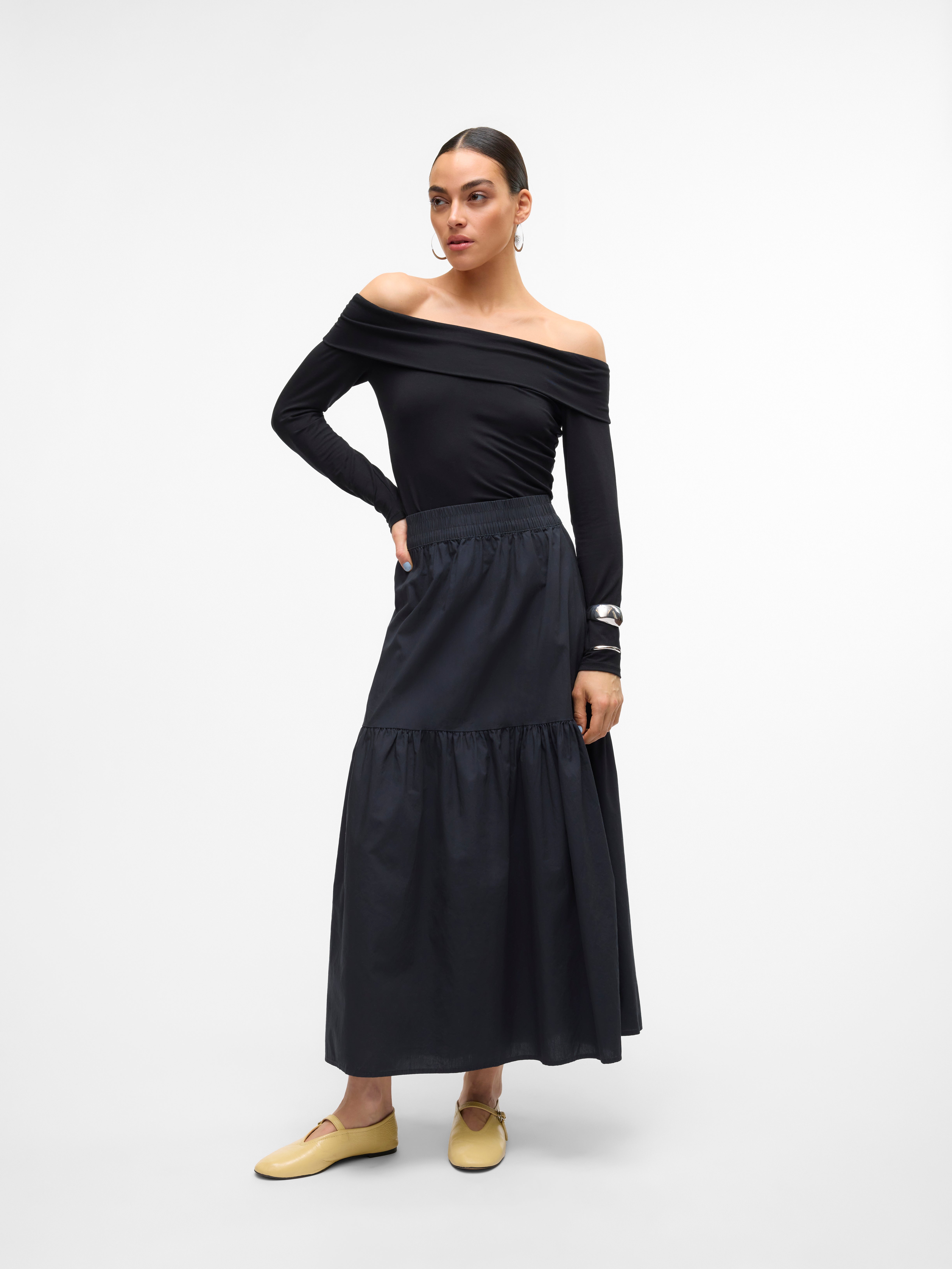VMCHARLOTTE Hohe Taille Langer Rock