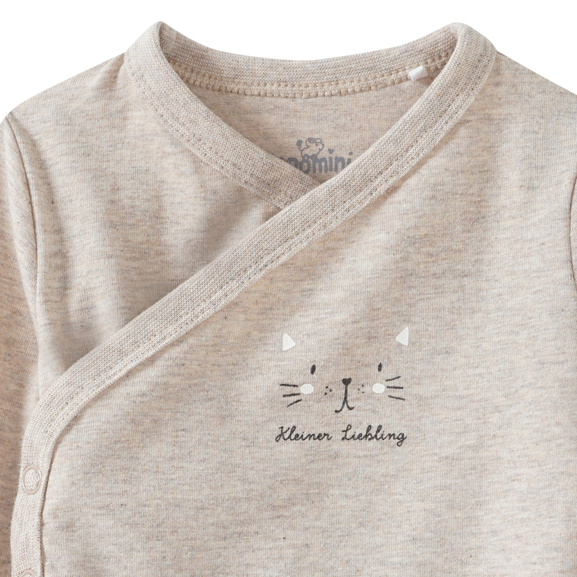 Newborn Wickelbody mit Katzen-Print