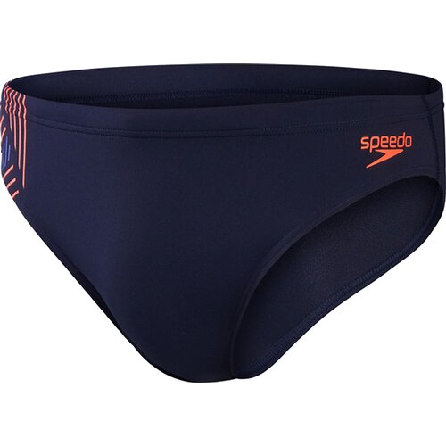 BADEHOSE TECH PNL 7CM BRF AM NAVY/ORANGE