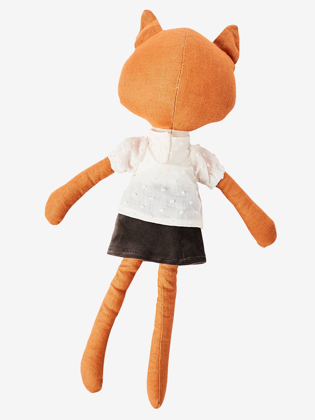 Poupée Dame renarde orange