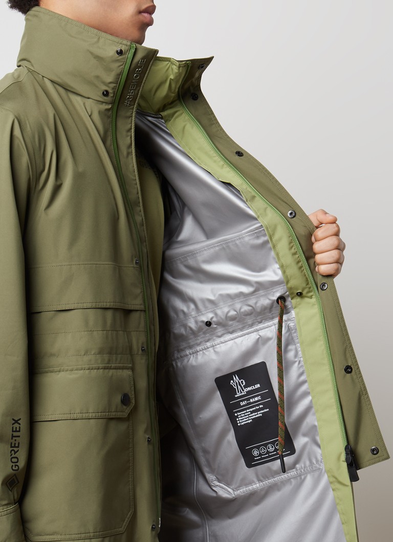 Moncler Steig parka with stowable collar and drawstring