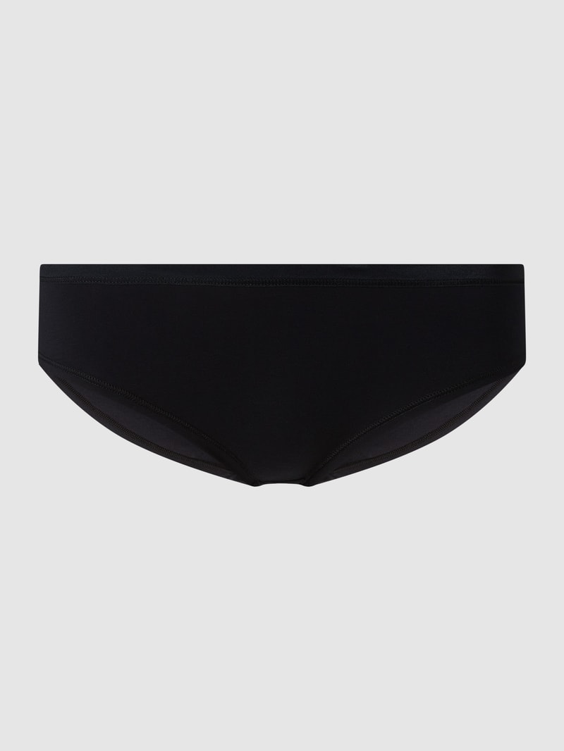 Slip mit elastischem Bund im 2er-Pack in schwarz