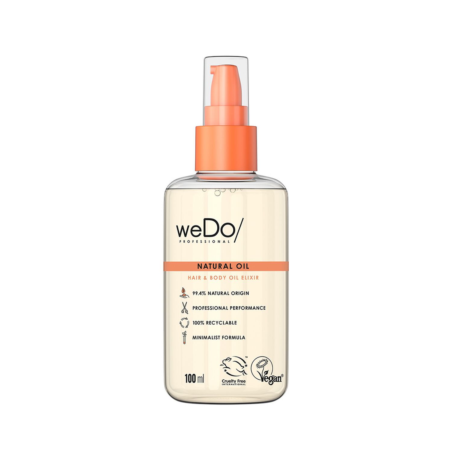 WeDo Huile Naturelle Vegan Cheveux et Corps 100 ml