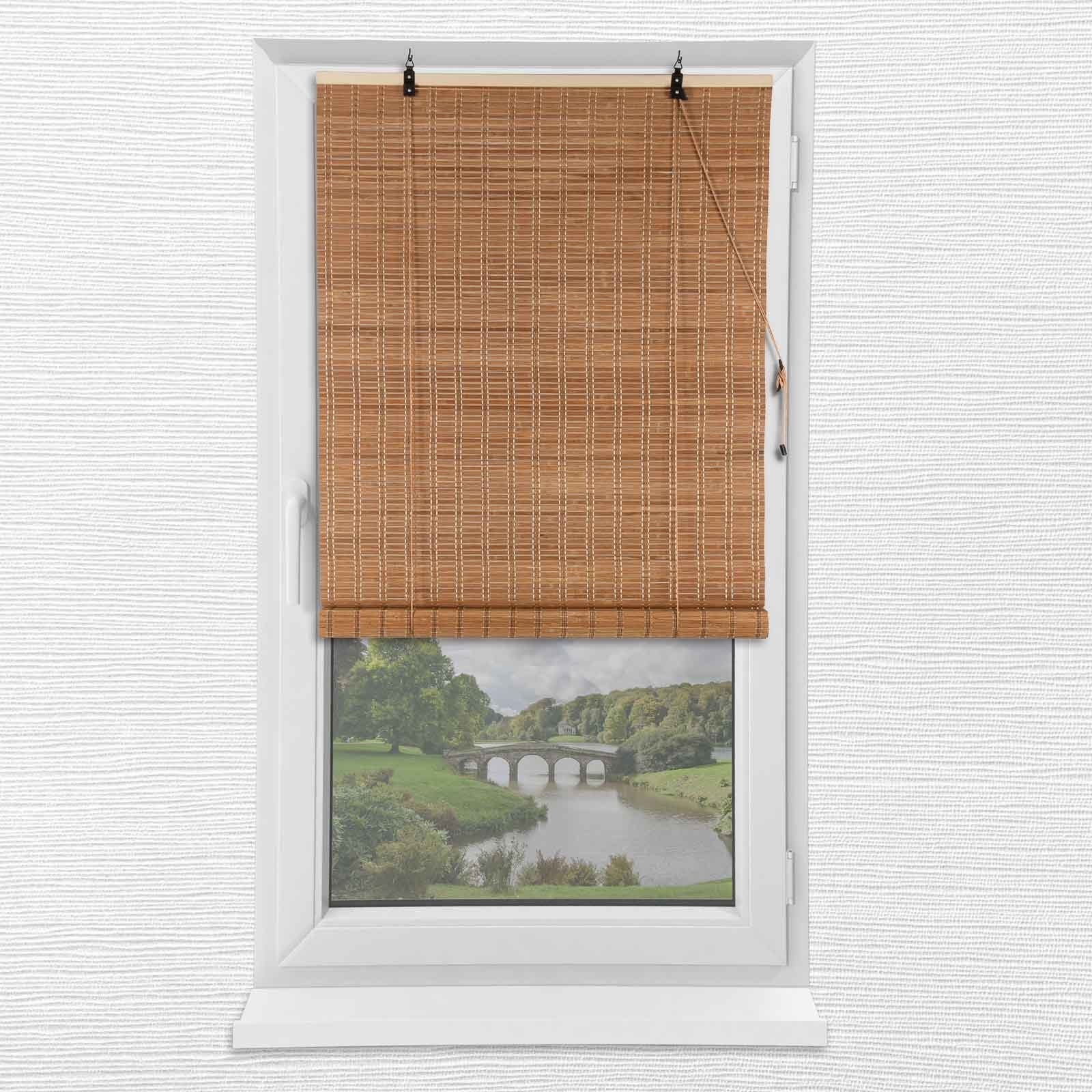 Rollo Julido Bambusrollo Raffrollo Jalosie Sichtschutz Sonnenschutz Fensterd, Julido, Lichtschutz, Haken, Haken, integrierte Kindersicherung, Abdunklung,Lichtschutz