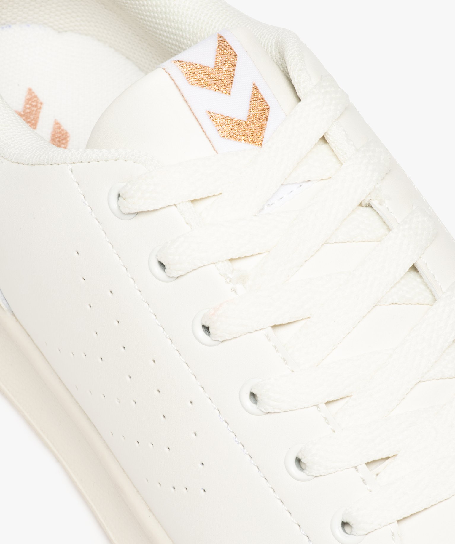 Tennis unies à lacets femme – Hummel Busan blanc | GEMO