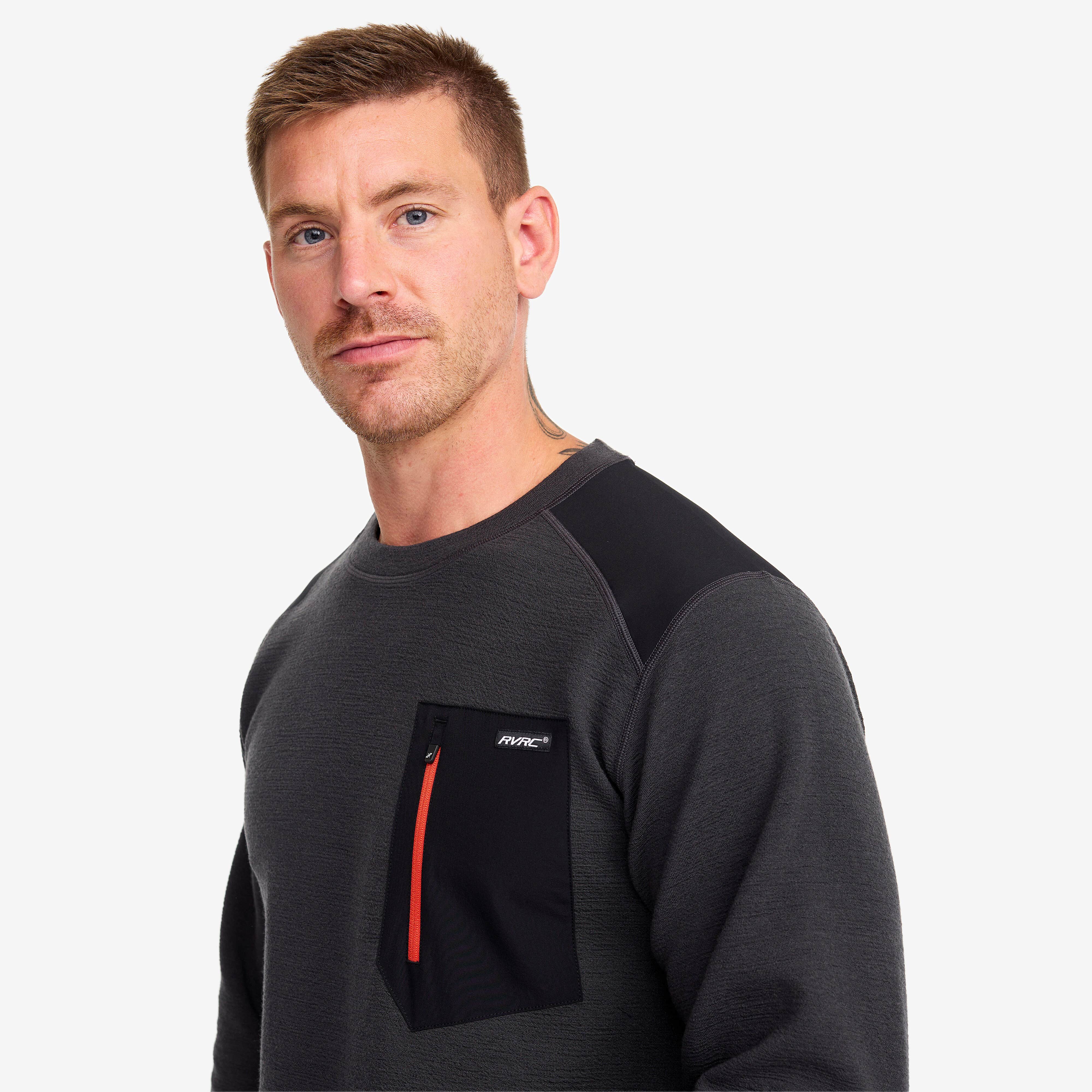 Wool Sweater Homme Anthracite