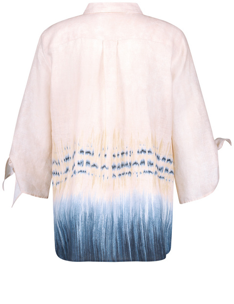 3/4 Arm Leinenbluse mit Farbverlauf