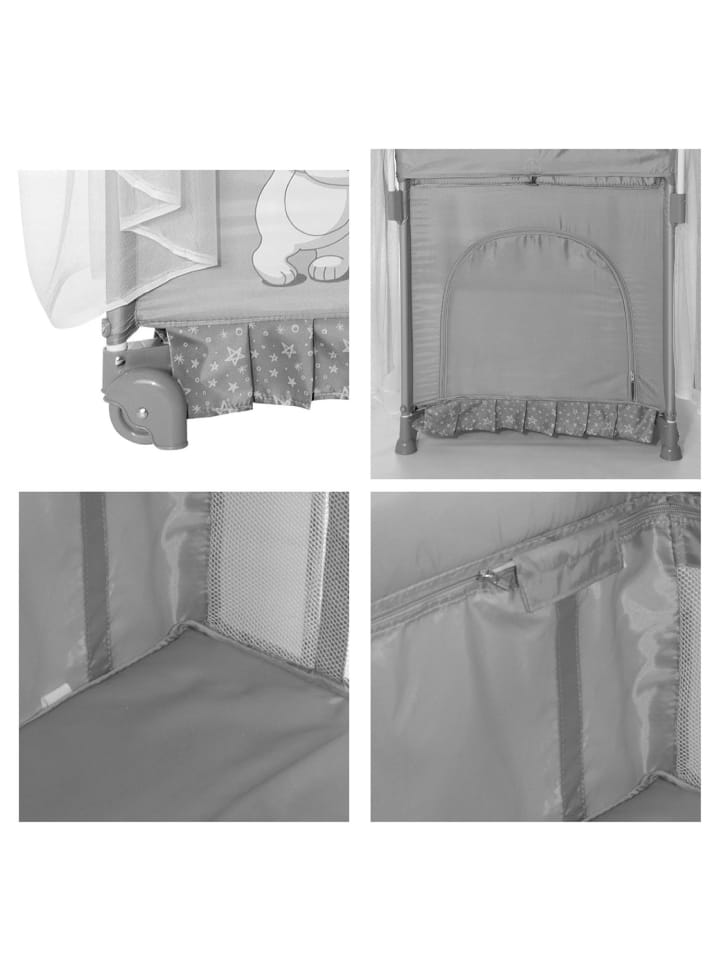 Lorelli Reisebett, Laufstall Magic Sleep in grau günstig kaufen 60x120 cm