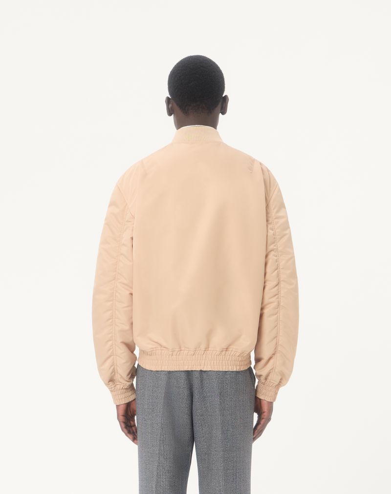 Valentino bomberjack van nylon met V-gouden accenten