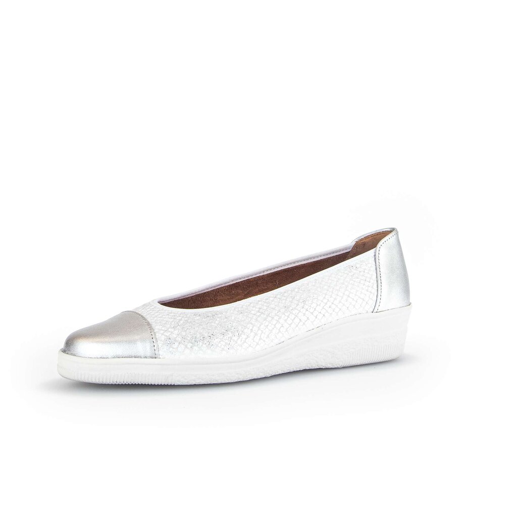 Gabor comfort Sportliche Ballerina silber
