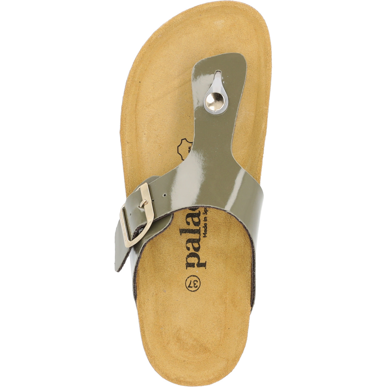 Palado Kos PL Lack, Zehentrenner, Damen, Khaki