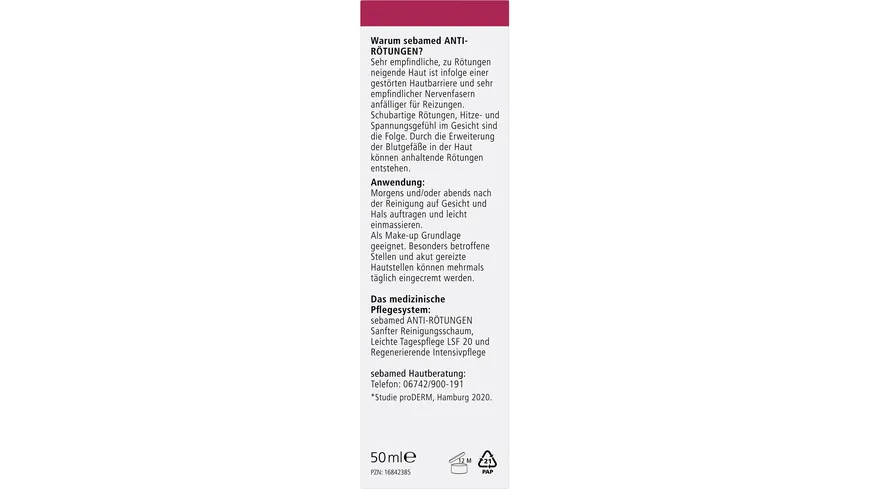 Sebamed Anti-Rötungen regenerierende Intensivpflege 50 ml