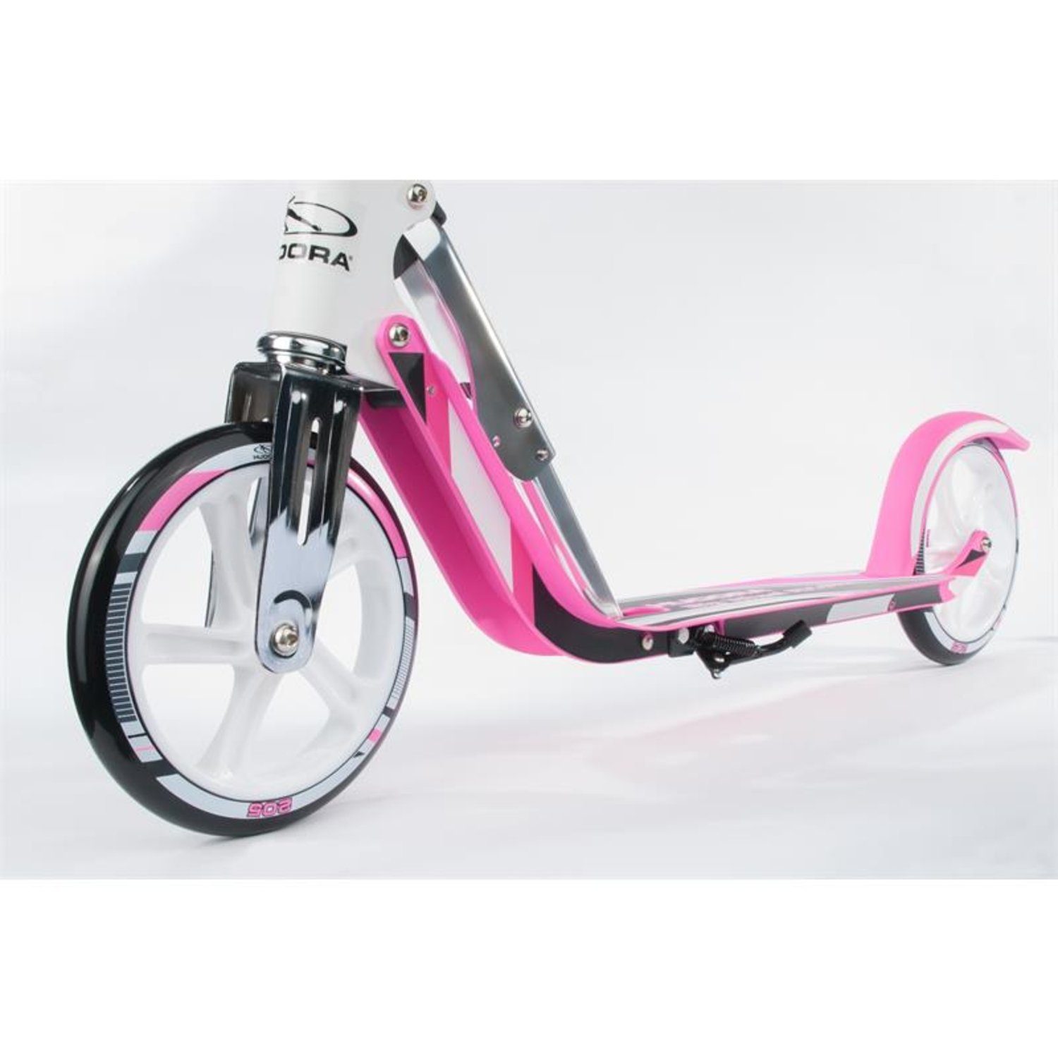 Hudora Scooter 14738/01 Neu Big Wheel Scooter RX-Pro 205, weiß/pink, Neues