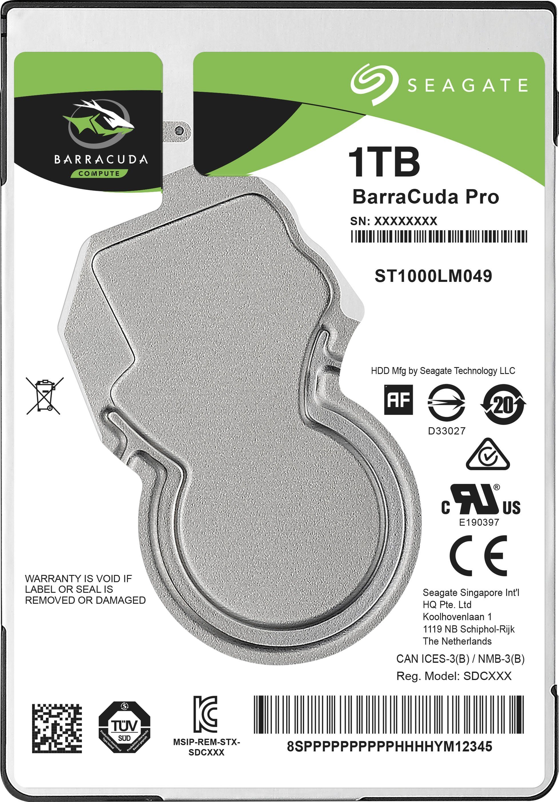Seagate BarraCuda Mobile Pro HDD-Festplatte (1 TB) 2,5