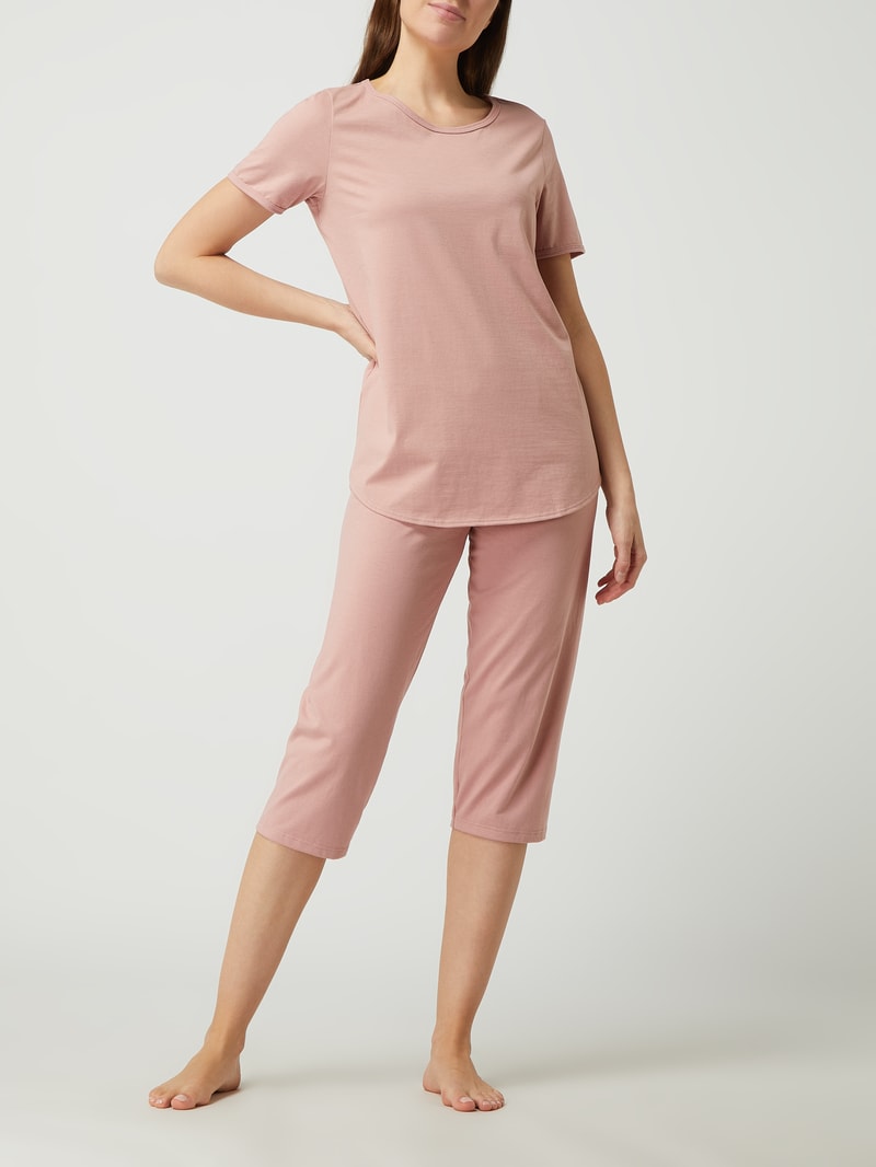 Pyjama aus Baumwolle in altrosa
